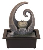 Fontana a spirale in resina design 28 cm