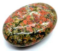 Galet Roulé XL Unakite 6cm