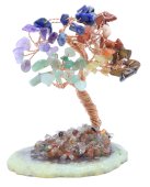 Albero della Felicità 7 Chakra su Fetta di Agata 12 cm