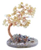 Albero della Felicità Citrino su Fetta di Agata 12 cm