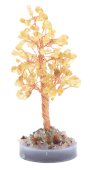 Albero della Felicità Citrino su Agata 14cm