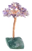 Albero della Felicità Ametista Verde base Fluorite 14cm