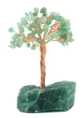 Albero della Felicità Avventurina Verde base Fluorite 14cm