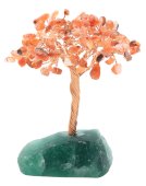 Albero della Felicità Corniola base Fluorite 14 cm