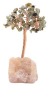Albero della Felicità Labradorite base Quarzo Rosa 14cm