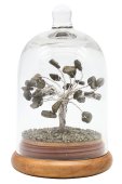 Albero della Felicità Pirite sotto Campana di Vetro 12cm
