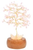 Albero della Felicità Luminoso Quarzo Rosa 25cm