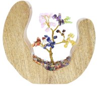 Albero della Felicità Design Legno 7 Chakra 17cm