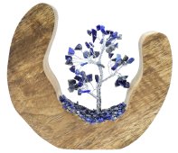 Albero della Felicità Design Legno Lapislazzuli 17cm