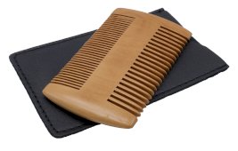 Pettine per baffi/barba in legno 10 cm