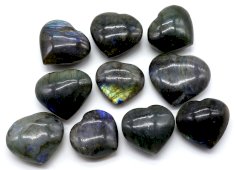 Cuori di labradorite 'AAA' lotto 200g