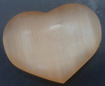Cuore Arancione Selenite 8cm