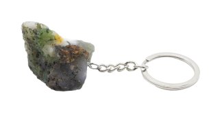 Portachiavi in agata muschiata grezza 3 cm