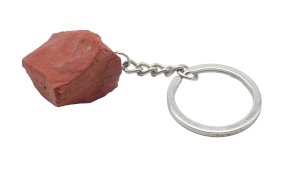 Portachiavi in diaspro rosso grezzo 3 cm
