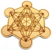 Piatto Metatron in Legno 15cm