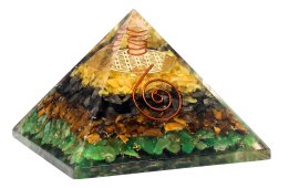 Piramide di Orgonite «Salute e Protezione» 6cm