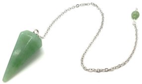 Pendolo conico di avventurina verde 3,5 cm