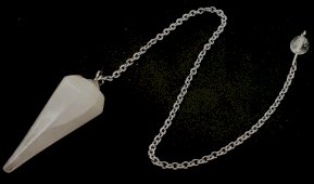 Pendolo conico in cristallo di rocca da 3,5 cm