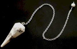 Pendolo conico Howlite 3,5 cm