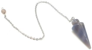 Pendolo Goccia Agata Grigia 3cm