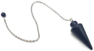 Pendolo a Goccia di Ossidiana Nera 3cm