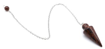 Pendolo Goccia In Ossidiana Mogano 3cm