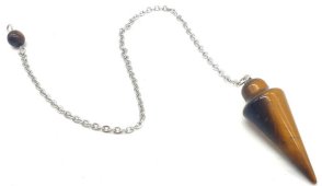 Pendolo goccia occhio di tigre 3 cm