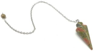 Pendolo a goccia Unakite 3 cm