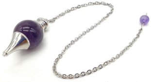 Pendolo a sfera di ametista 4cm