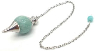 Amazzonite Pendolo a sfera extra 4cm