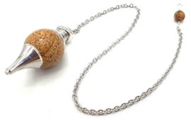 Pendolo a sfera di diaspro paesaggio 4cm