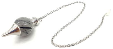 Pendolo a sfera in tormalina al quarzo 4cm