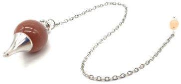 Pendolo a sfera in pietra di sole 4cm