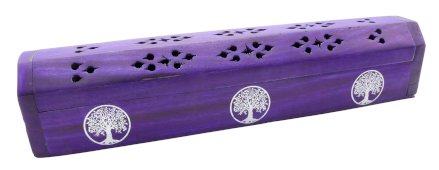 Portaincenso in legno Scatola Albero della Vita 30 cm