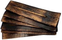 Portaincenso Legno Sci Ondulato 28cm 6 pezzi