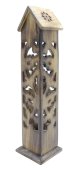 Portaincenso Legno Torre Nicchia 30cm