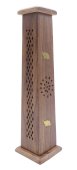 Porta incenso in legno a torre degli elefanti 30 cm