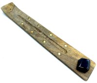 Portaincenso in legno da sci 25 cm + Tormalina nera