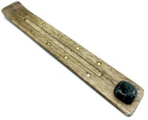 Portaincenso in legno da sci 25 cm + Labradorite