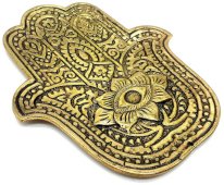 Portaincenso in metallo Mano di Fatima 12 cm