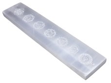 Porta incenso da sci Selenite 7 Chakra 15cm
