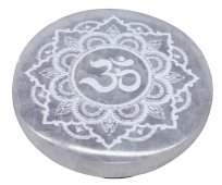 Portaincenso in selenite OM Motifs 10cm