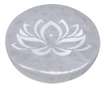 Portaincenso Lotus Selenite 10cm