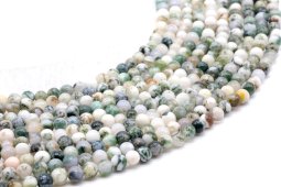 Perline di agata 4 mm su un filo di 40 cm