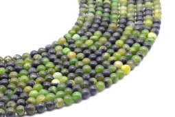 Perle di giada nefrite da 4 mm su filo da 40 cm