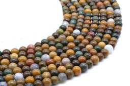 Perle Ocean Jasper 6mm su filo 40cm