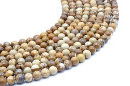 Perle di paesaggio Jasper 6mm su filo 40cm