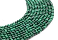 Perles 'Dark' Malachite 'AA' 4mm su filo 40cm