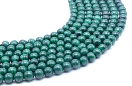 Perline ''AA'' di malachite ''scura'' da 8 mm su un filo di 40 cm