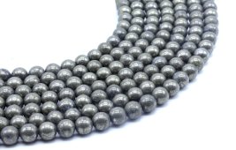 Perline di pirite 8 mm su un filo di 40 cm